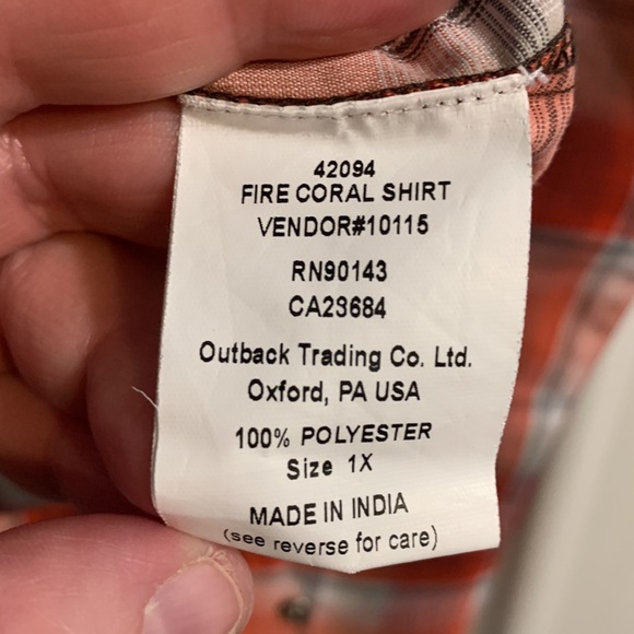 Outback Western Style Shirt - Picture 8 of 9